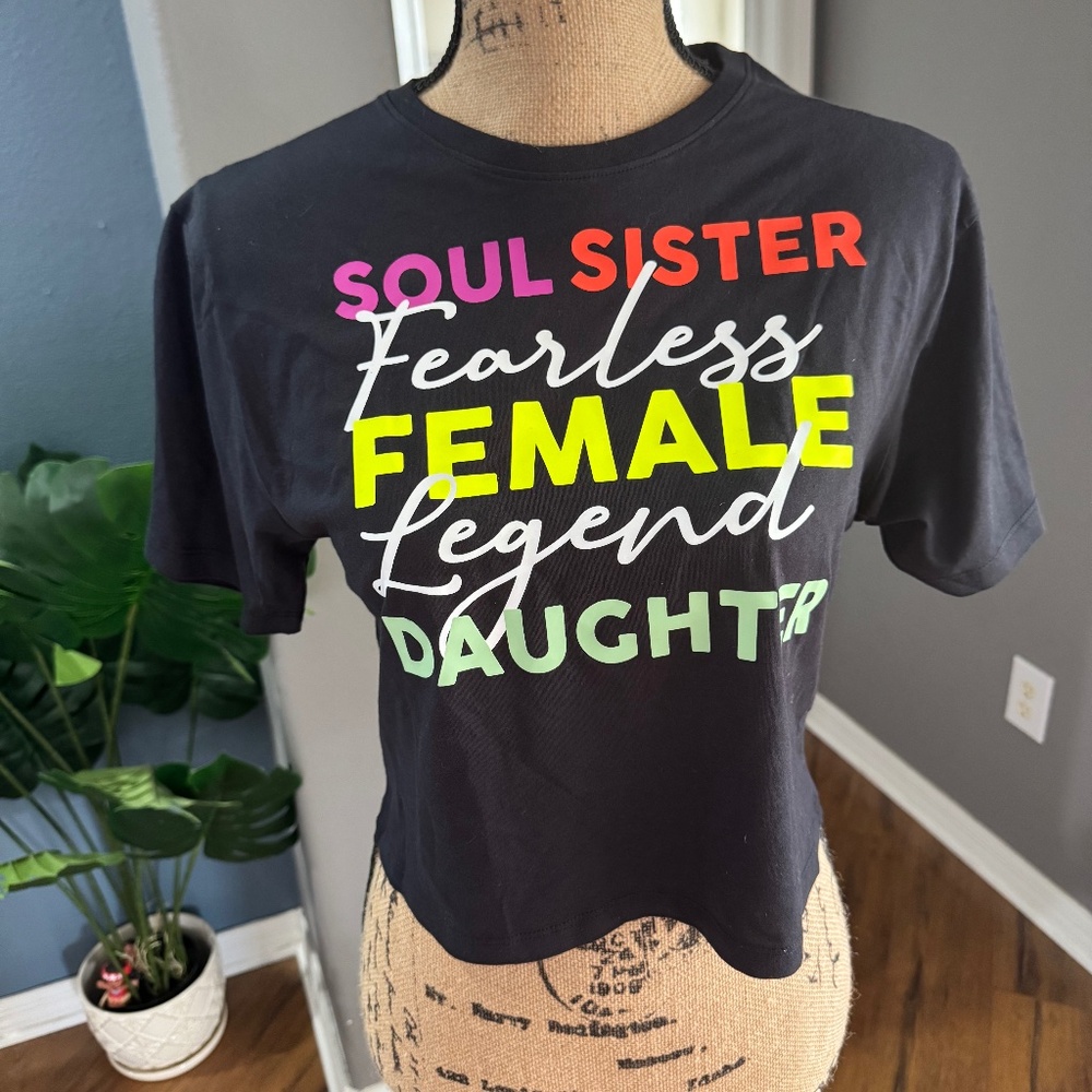 Zumba Wear Soul Sister Crop Top YM NWT